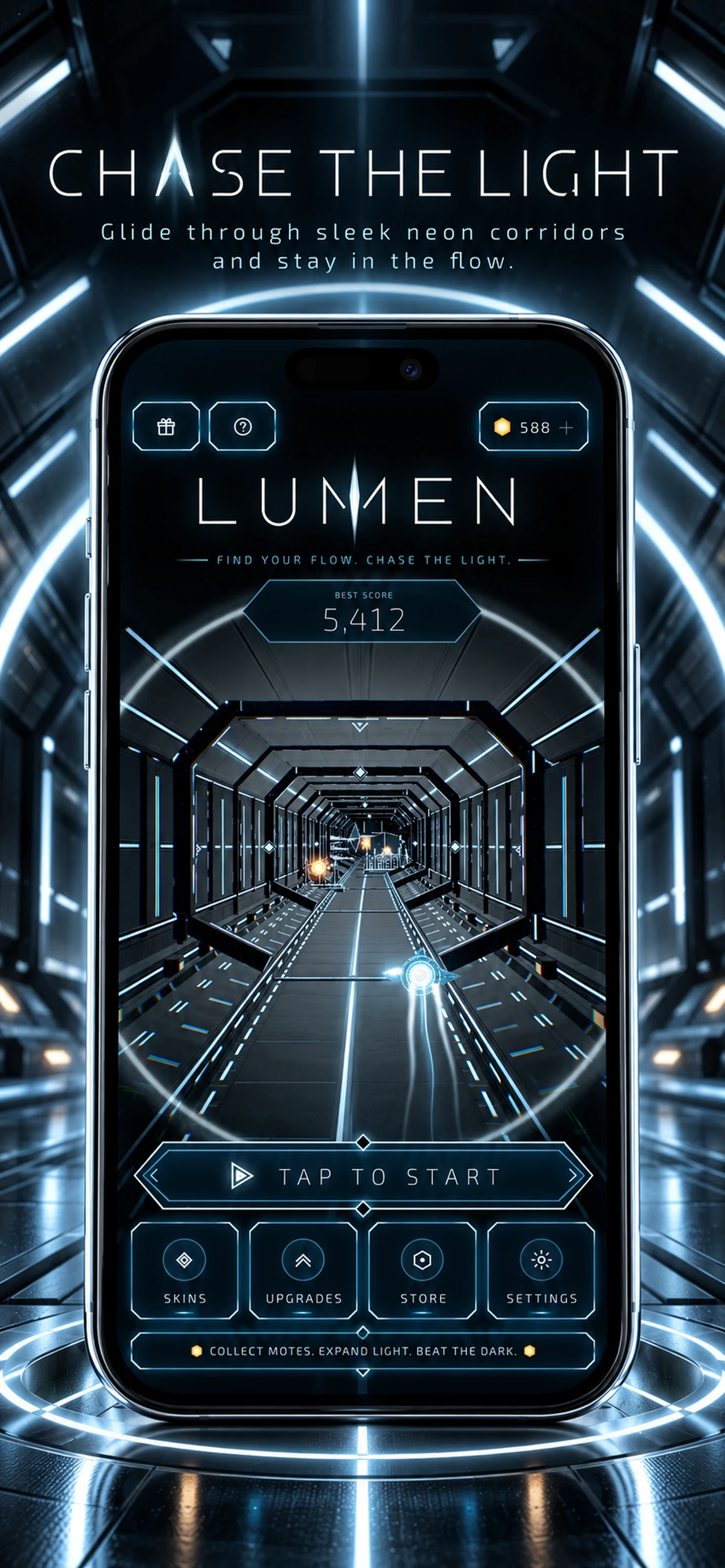 LUMEN home screen